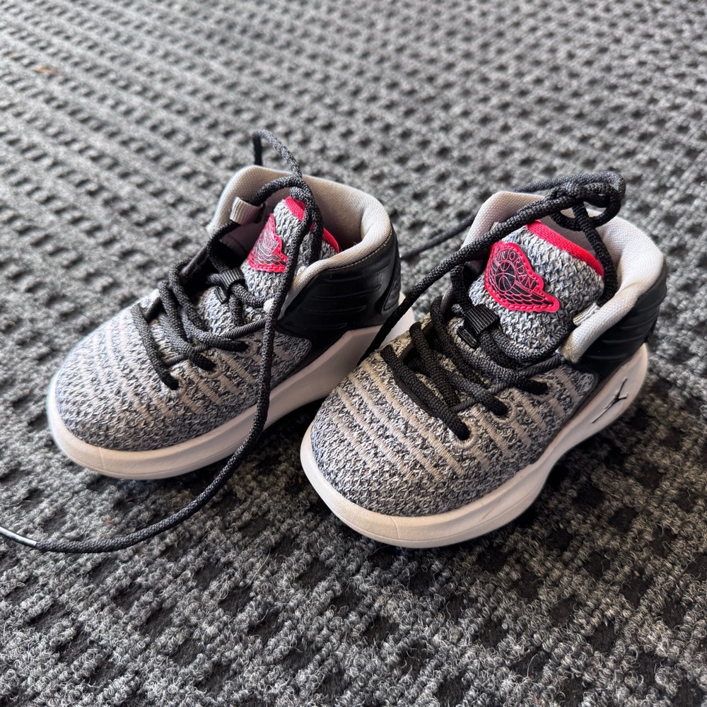 Kids Black and Gray Sneakers